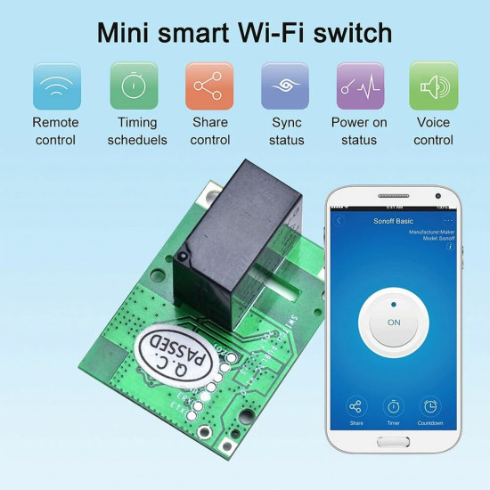 SONOFF Wi-Fi SMART SWITCH 5V RELAY MODULE (RE5V1C)