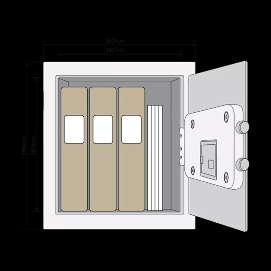 YALE ΧΡΗΜΑΤΟΚΙΒΩΤΙΟ LARGE VALUE SAFE (YSV/390/DB2

Η)