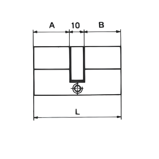 L.LINE ΚΥΛΙΝΔΡΟΣ UNIVERSAL 60mm(28X32) BRASS (08011-06)
