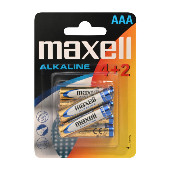 MAXELL ΜΠΑΤΑΡΙΑ  ΑΛΚΑΛΙΚΗ LR03 - AAA 4+2