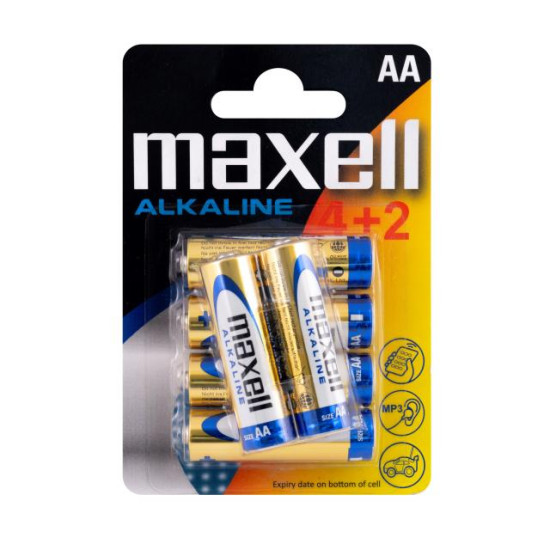 MAXELL ΜΠΑΤΑΡΙΑ  ΑΛΚΑΛΙΚΗ LR03 - AA 4+2