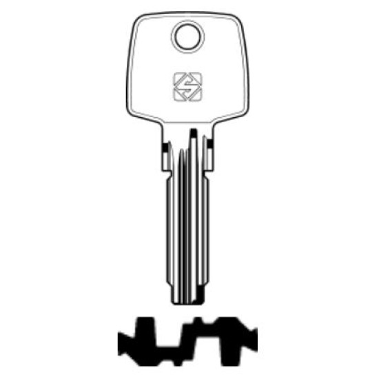 SILCA ΚΛΕΙΔΙ ΑΣΦΑΛΕΙΑΣ ABUS -  AB74