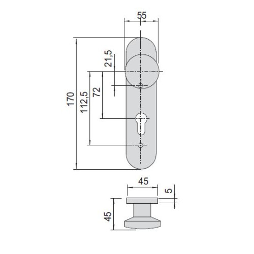 CISA ΠΟΜΟΛΟ ΕΞΩΤΕΡΙΚΟ FIX OVAL (07076-24)