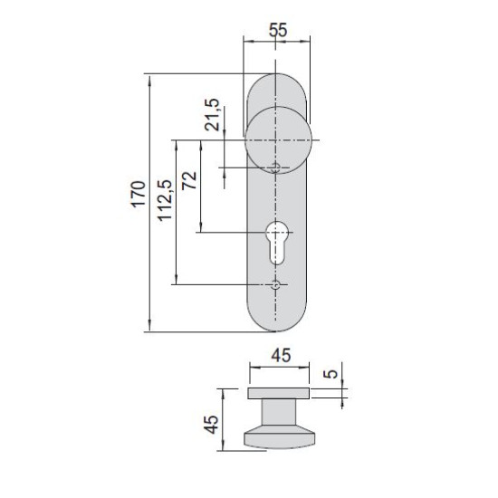 CISA ΠΟΜΟΛΟ ΕΞΩΤΕΡΙΚΟ FIX OVAL (07076-24)