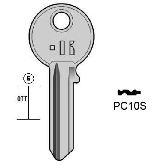 KEYLINE ΚΛΕΙΔΙ ΔΙΠΛΟΛΟΥΚΟ P.CORTELLEZZI  - PC10S