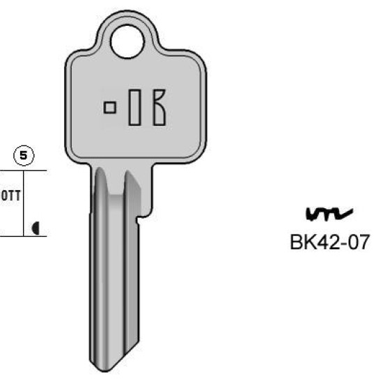 KEYLINE ΚΛΕΙΔΙ ΔΙΠΛΟΛΟΥΚΟ BKS  - BK4207