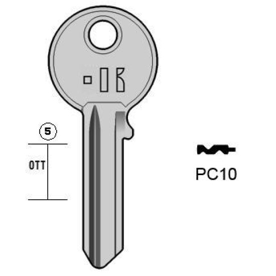 KEYLINE ΚΛΕΙΔΙ ΔΙΠΛΟΛΟΥΚΟ P.CORTELLEZZI  - PC10