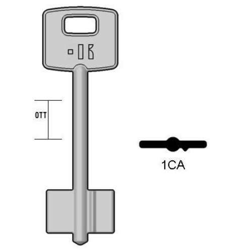 KEYLINE ΚΛΕΙΔΙ 4 ΣΤΡΟΦΩΝ 1CA (CS-SILCA)