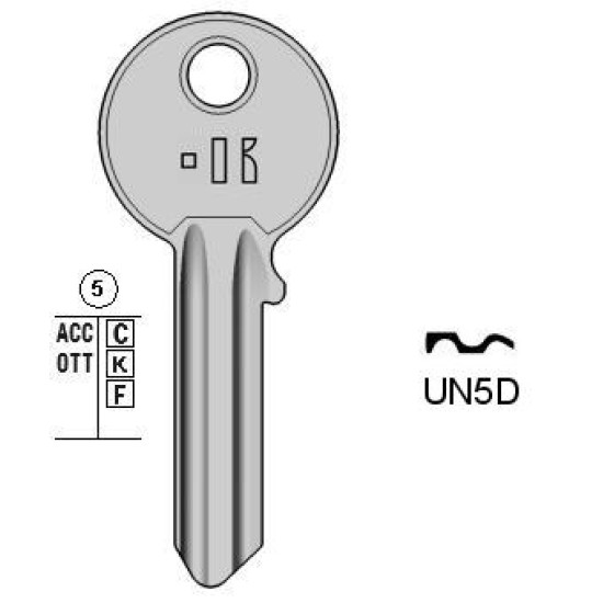 KEYLINE ΚΛΕΙΔΙ ΣΠΙΤΙΟΥ UN5D (UL050) ΛΕΥΚΟ