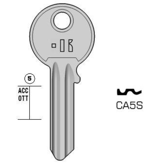 KEYLINE ΚΛΕΙΔΙ ΣΠΙΤΙΟΥ CA5S (CS207) ΚΙΤΡΙΝΟ