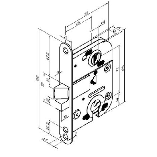 ABLOY ΚΛΕΙΔΑΡΙΑ ΚΥΛΙΝΔΡΟΥ 45mm (LC2018)