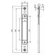 ABLOY ΠΛΑΚΑ ΣΤΗΡΙΞΗΣ ΓΙΑ ΚΛΕΙΔΑΡΙΑ LC4190 (7690)