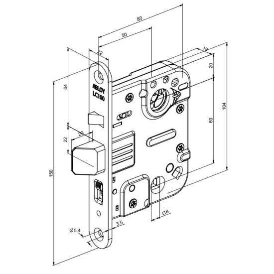 ABLOY ΚΛΕΙΔΑΡΙΑ ΦΙΝΛΑΝΔΙΚΟΥ ΤΥΠΟΥ (LC100)