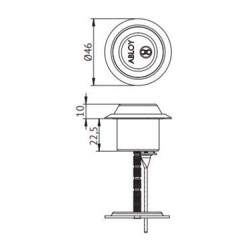 ABLOY ΚΥΛΙΝΔΡΟΣ ΦΙΝΛΑΝΔΙΚΟΥ ΤΥΠΟΥ NICKEL (CY414T)