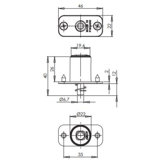 ABLOY ΚΛΕΙΔΑΡΙΑ ΣΥΡΤΑΡΙΩΝ ΠΑΤΗΤΗ NICKEL (OF420N)