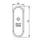 ABLOY DEFENDER ΣΤΕΝΗΣ ΠΟΡΤΑΣ NICKEL (CH102)