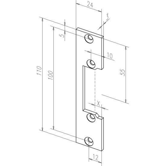 EFF-EFF ΗΛΕΚΤΡΙΚΟ ΚΥΠΡΙ 6-12V ΠΟΛΥ ΚΟΝΤΗ ΠΛΑΚΑ (E7E-KL)