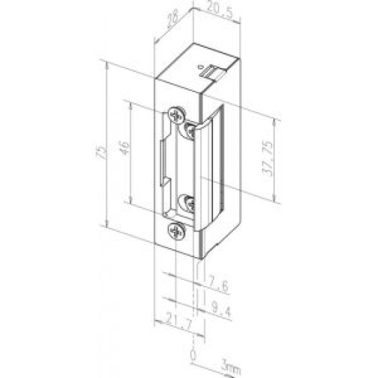 EFF-EFF ΗΛΕΚΤΡΙΚΟ ΚΥΠΡΙ 6-12V F.SAFE ECONOMY- ΚΟΝΤΗ ΠΛΑΚΑ (E7R-KL)
