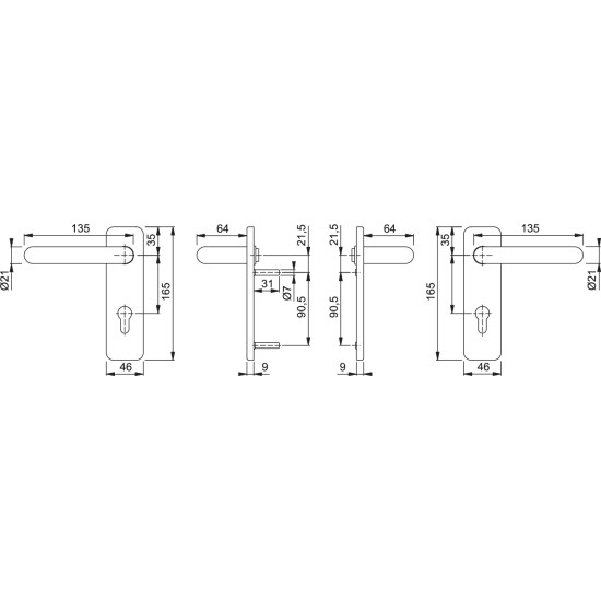 HOPPE SET ΠΟΜΟΛΑ ΠΥΡΑΣΦΑΛΕΙΑΣ (550524-FS-K138)