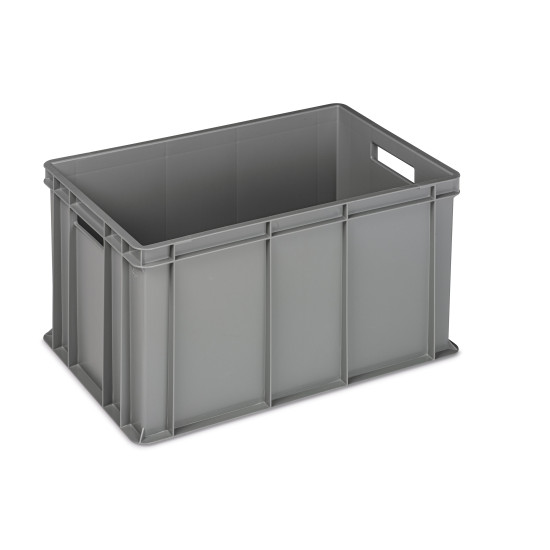 MOBIL PLASTIC ΚΟΥΤΙ ΑΠΟΘΗΚΕΥΣΗΣ ΜΕ ΧΕΙΡΟΛΑΒΕΣ 60x40x32cm - GREY (4432-GRI)