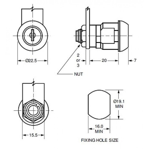 EUROLOCKS ΚΥΛΙΝΔΡΑΚΙ ΜΕ ΕΠΑΝΑΦΟΡΑ 25mm