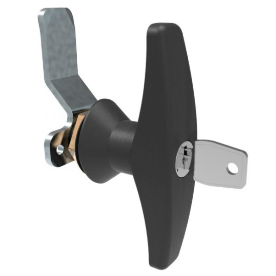 EUROLOCKS ΧΕΙΡΟΛΑΒΗ ΜΕΤ/ΚΩΝ ΜΕ ΠΑΞΙΜΑΔΙ (ΣΧΗΜΑ T) -BLACK
