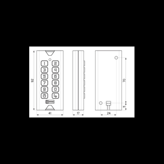 MOTTURA b DIGIT BT KEYPAD