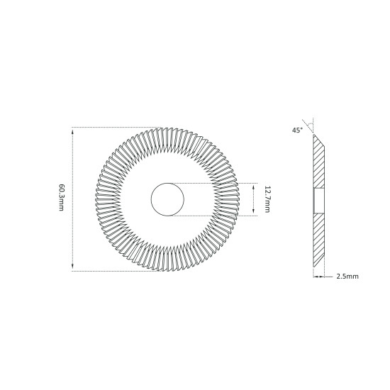 RAISE ΜΑΧΑΙΡΙ CARBIDE ΓΙΑ FUTURA (01F)