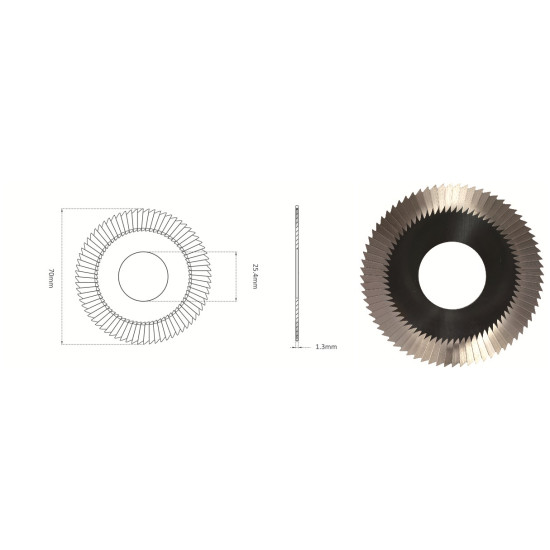 RAISE ΜΑΧΑΙΡΙ HSS ΓΙΑ ΜΗΧΑΝΗ ABLOY LT104 (0020A)