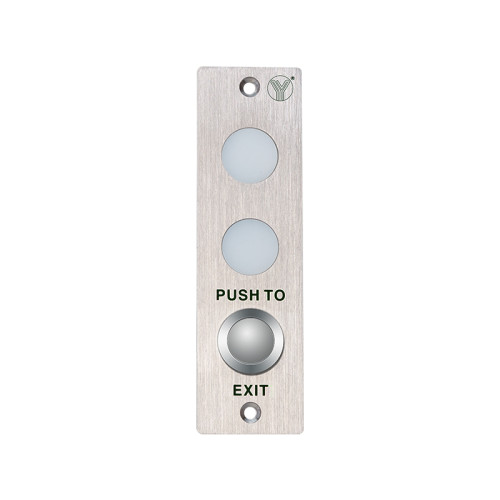 YLI BUTTON ΕΞΟΔΟΥ ΜΕ ΕΝΔΕΙΞΗ ΜΕ RED-GREEN ΦΩΤΕΙΝΗ ΕΝΔΕΙΞΗ (PBK-813LED)