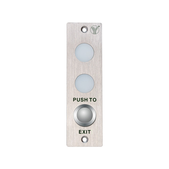 YLI BUTTON ΕΞΟΔΟΥ ΜΕ ΕΝΔΕΙΞΗ ΜΕ RED-GREEN ΦΩΤΕΙΝΗ ΕΝΔΕΙΞΗ (PBK-813LED)