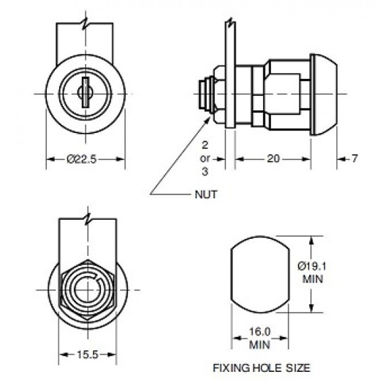 EUROLOCKS ΚΥΛΙΝΔΡΑΚΙ ΜΕ ΕΠΑΝΑΦΟΡΑ 25mm