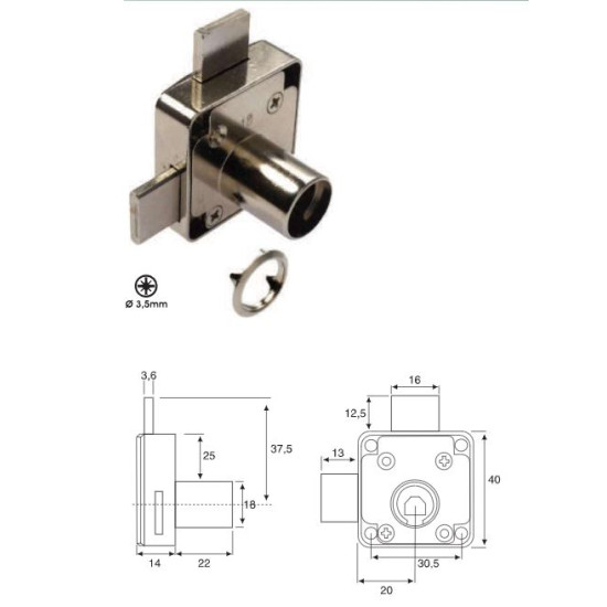 BMB ΚΛΕΙΔΑΡΙΑ ΜΕ 2 ΚΛΕΙΔΩΜΑΤΑ - 1381.000