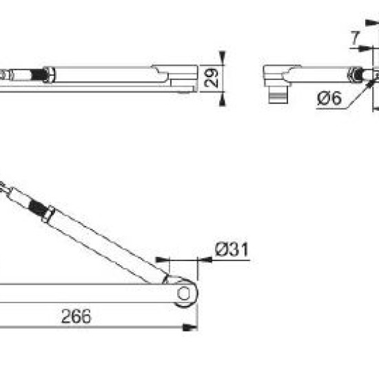 ARRONE STANDARD ΜΠΡΑΤΣΟ HOLD OPEN (AR8200 - NICKEL)