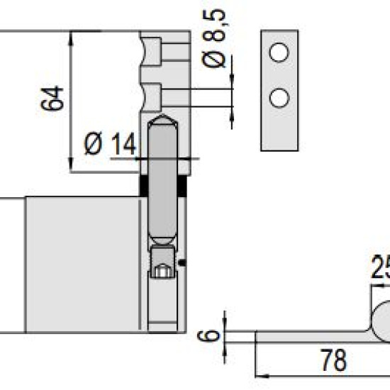 PETTITI ΜΕΝΤΕΣΕΣ ΡΥΘΜΙΖΟΜΕΝΟΣ ΜΕ ΜΠΙΛΙΑ DX-SX (1150RSSP)