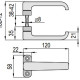 PETTITI SET ΠΟΜΟΛΑ ΑΛΟΥΜΙΝΟΠΟΡΤΑΣ BLACK (M102BN/2)