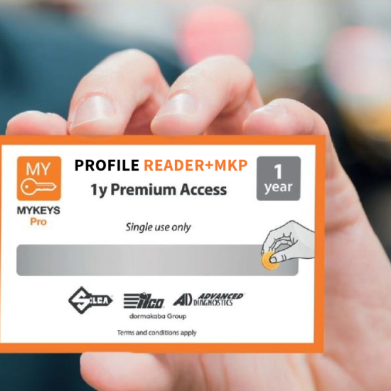 SILCA  ΚΟΥΠΟΝΙ ΕΤΗΣΙΑΣ ΣΥΝΔΡΟΜΗΣ PROFILE READER+MYKEYS PRO PREMIUM