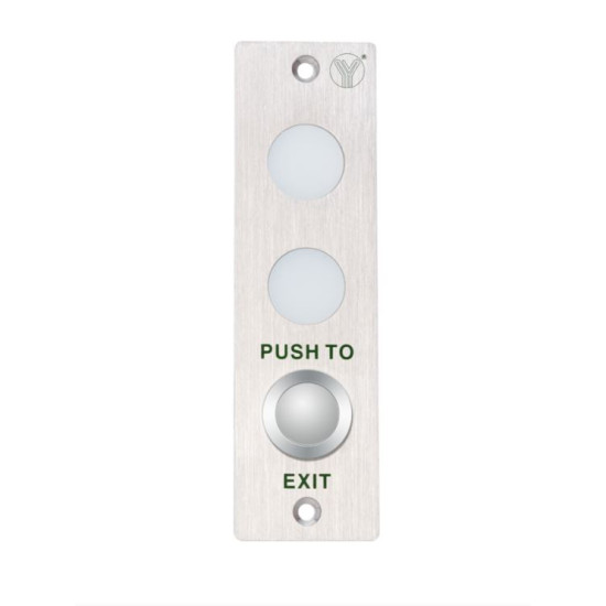 YLI BUTTON ΕΞΟΔΟΥ ΜΕ ΕΝΔΕΙΞΗ ΜΕ RED-GREEN ΦΩΤΕΙΝΗ ΕΝΔΕΙΞΗ (PBK-813LED)