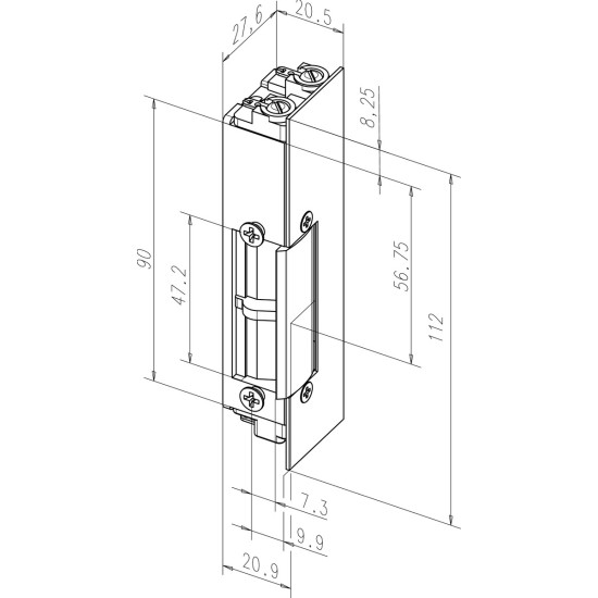 EFF-EFF ΗΛΕΚΤΡΙΚΟ ΚΥΠΡΙ 12V FAIL SAFE (34RR)