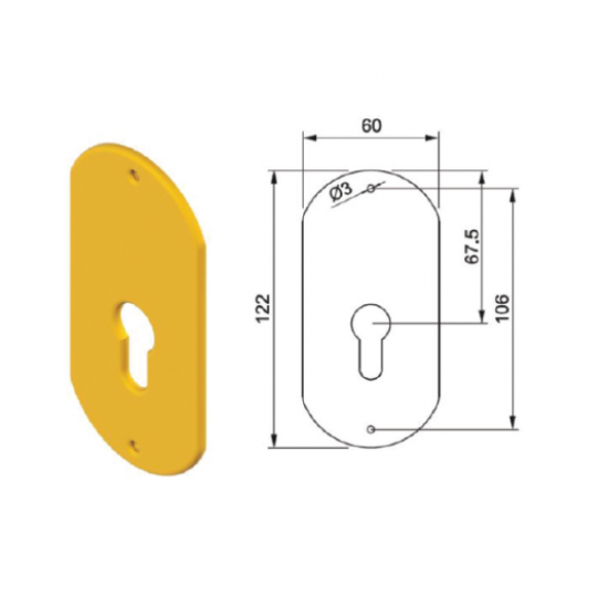 DISEC ΔΙΑΚΟΣΜΗΤΙΚΟ ΚΥΛΙΝΔΡΟΥ OVAL (A1472)