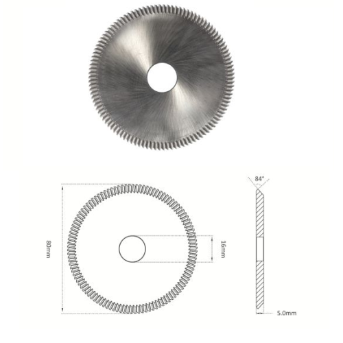 RAISE ΜΑΧΑΙΡΙ CARBIDE ΓΙΑ BRAVO/RECORD  (80x5x16) P01W
