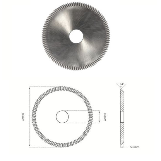 RAISE ΜΑΧΑΙΡΙ CARBIDE ΓΙΑ BRAVO/RECORD  (80x5x16) P01W