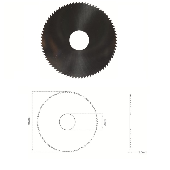 RAISE ΜΑΧΑΙΡΙ CARBIDE ΓΙΑ TECH3/TECHNICA (80X1X22) SG3W
