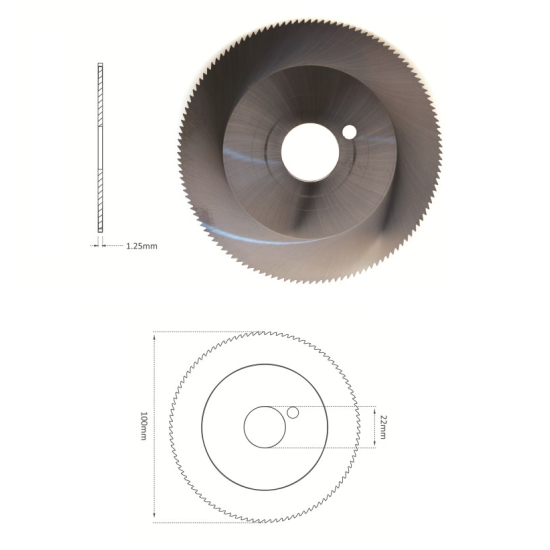 RAISE ΜΑΧΑΙΡΙ CARBIDE ΓΙΑ IDEA/BIANCHI 993 (100x1.25x22) PL1.25