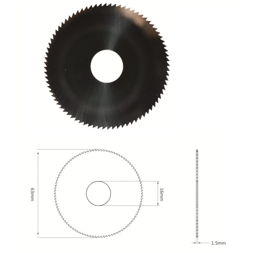 RAISE ΜΑΧΑΙΡΙ CARBIDE ΓΙΑ HALLEY/ILCO ORION (63X1.5X16)