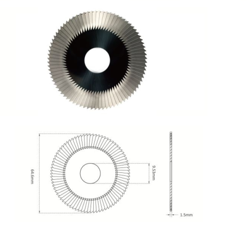 RAISE ΜΑΧΑΙΡΙ CARBIDE SG19W ΓΙΑ DELTA FO/MULTICOPY (64.6X1.5X9.53)